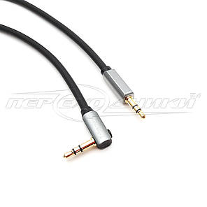 Аудіокабель AUX 3.5 mm jack (преміум'якість), 1 м, фото 2