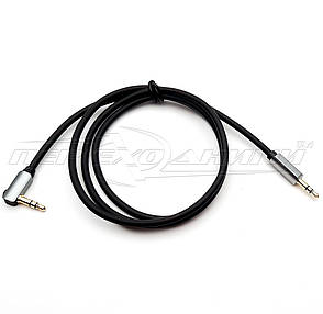 Аудіокабель AUX 3.5 mm jack (преміум'якість), 1 м, фото 3