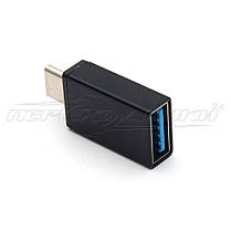 Перехідник OTG USB 3.0 to Type-C (чорний), фото 5