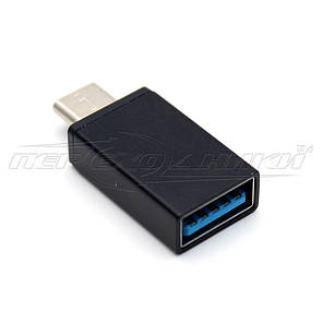 Перехідник OTG USB 3.0 to Type-C (чорний), фото 1