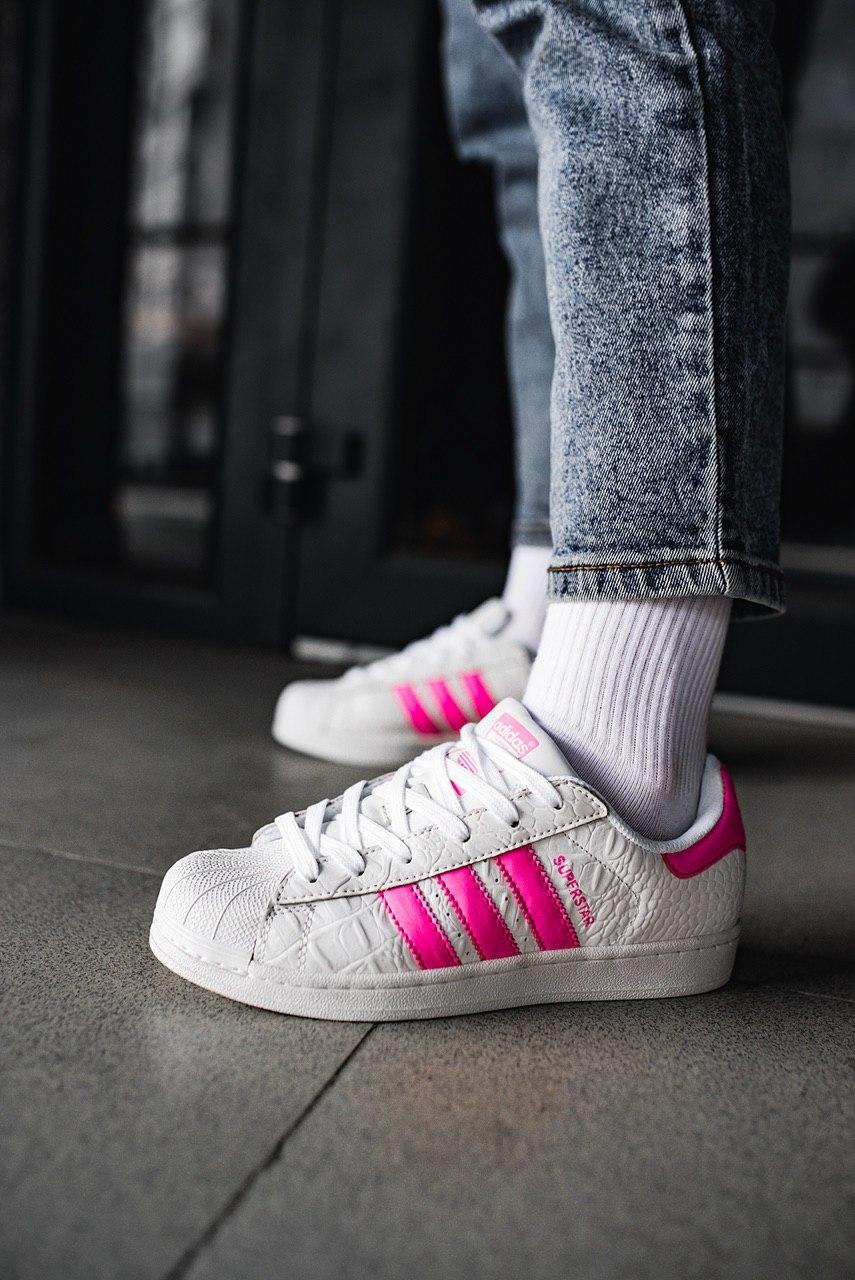 Adidas superstar top rosa fucsia