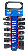 Набір ударних головок LEX 1/2 10-27 мм (LXIS13), фото 2