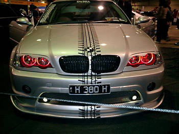 CCFL Ангельські оченята на BMW E46 без лінз Червоні