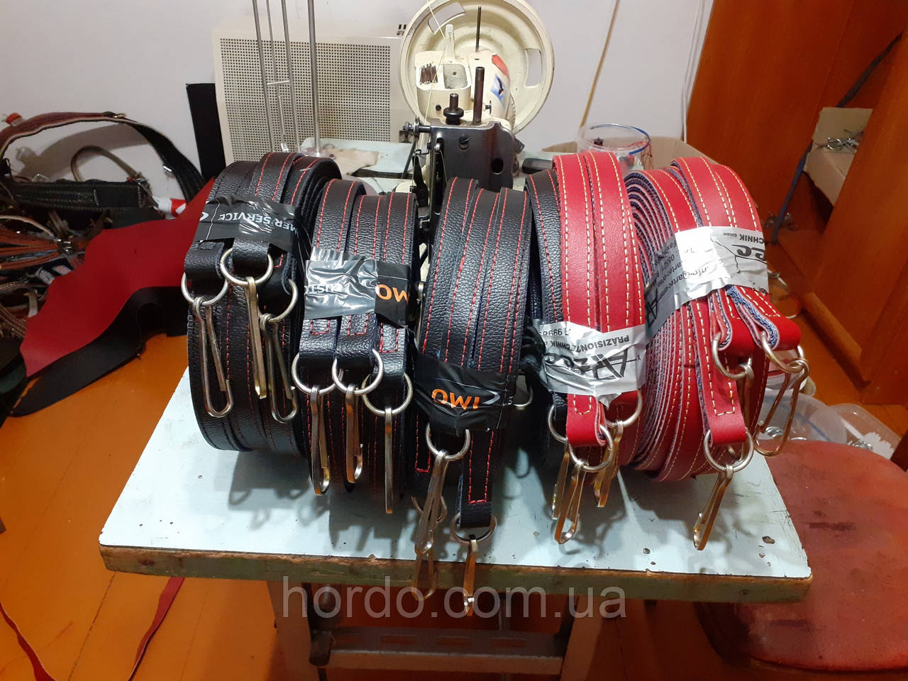 Віжки обшиті шкірою на одного коня, фото 1