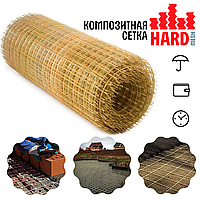 Композитная сетка кладочная HARDmesh 100*100*2 мм*1,2 м, рулон 60 м2. Сертификат качества.Срок службы 80 лет