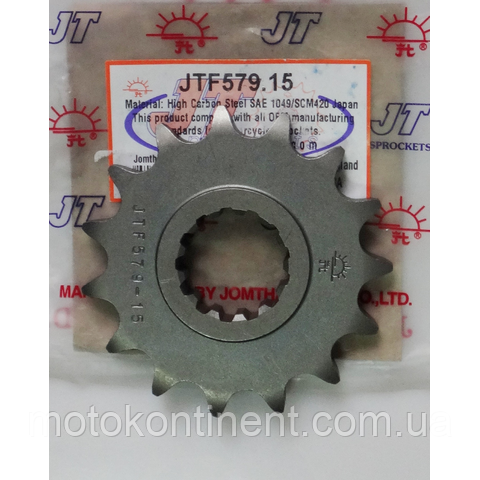 JTF579.15 Зірка передня 15 зубів JTF579 YAMAHA FJ, FZ1, FZS, MT-01, RD, RZ, XJR, YZF-R аналог SUNSTAR 51715