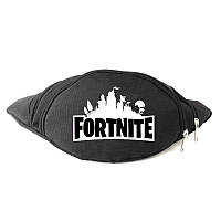 Сумка Бананка Фортнайт на пояс Cappuccino Toys Fortnite LOGO черная