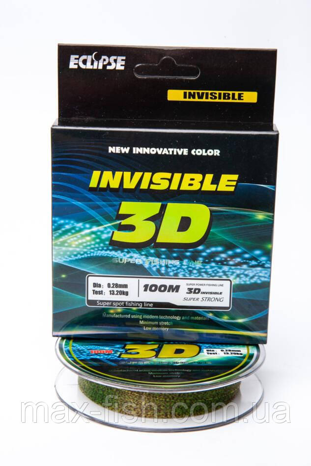 Лісочка 3D Eclipse 0,35 мм 100m 20.72кг INVISIBLE невидима, фото 1