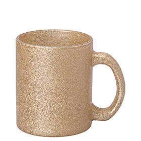 Чашка для сублімації скло ГЛІТТЕР 300 мл (шампань)