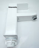 Змішувач для раковини білий, фото 2