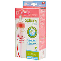 Набор бутылочек для кормления с узким горлышком, Dr. Browns; Цвет - Розовый