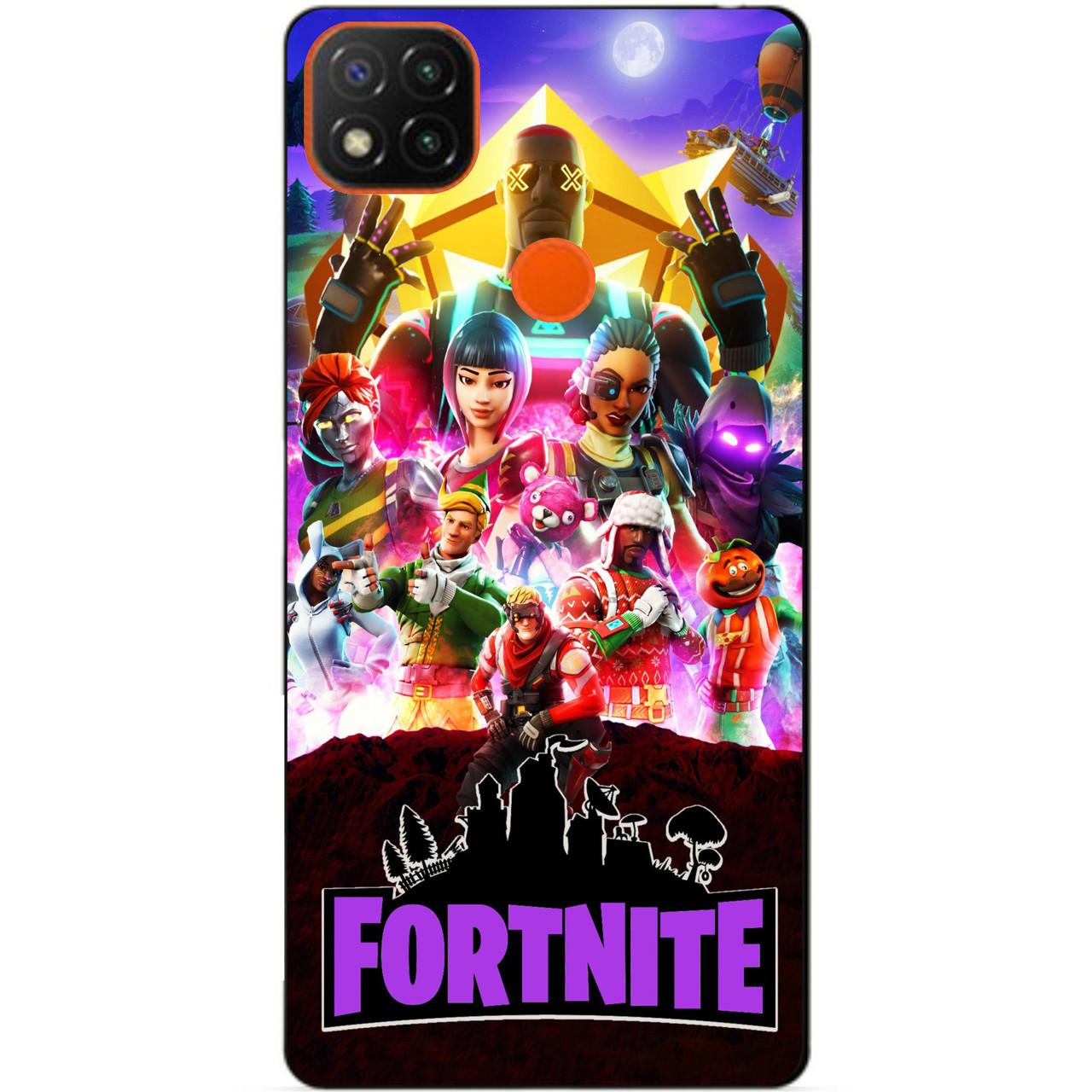 Силіконовий бампер чохол для Xiaomi Redmi 9c з малюнком Fortnite