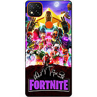 Силіконовий бампер чохол для Xiaomi Redmi 9c з малюнком Fortnite