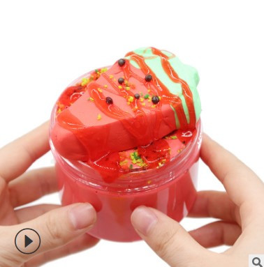 DIY Watermelon slime/DIY Кавуновий слайм 300 мл