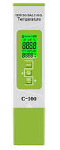Комбінований TDS/EC/SALT/S.G./Temp — метр — С-100A (з підсвіткою дисплея)