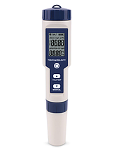 Комбінований вологозахищений TDS/pH/ЕС/Salinity/Temp метр EZ9909 з термометром, змінним електродом, АТС