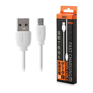 Кабель microUSB Remax RC-134m Fast Charging 1m (2.1A) White