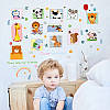 Вінілові наклейки на стіну, шафи дитячий садок "крапки друзів" 86 см*90 см (лист 60*90см), фото 7