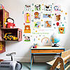 Вінілові наклейки на стіну, шафи дитячий садок "крапки друзів" 86 см*90 см (лист 60*90см), фото 6