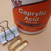 Каприлова кислота NOW Caprylic Acid 100 капс, фото 4