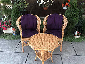 Мебель з лози (набір з накидками).