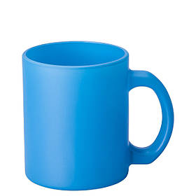 Чашка для сублімації скло НЕОН 300 мл (блакитний)