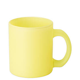 Чашка для сублімації скло НЕОН 300 мл (жовтий)