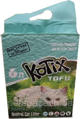 Наповнювач тофу Kotix Classic (Котікс класік), 6л.