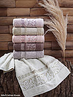 Банные турецкие махровые полотенца Sikel Cotton Hazan