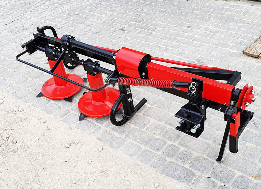 Косарка роторна бічна КР-09М2 для мототракторов будь-якої моделі, високі стійки, транспортне положення, фото 1