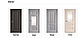 Двері засклені міжкімнатні новий стиль Елегант "Престиж ML2" 60,70,80,90 см з молдингом, сіра пастель, фото 5