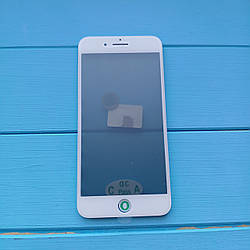 Скло корпуса Apple iPhone 7 Plus з рамкою, OCA плівкою, поляризаційної плівкою White