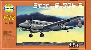 Siebel Si 204 A. Збірна модель літака в масштабі 1/72. SMER 0929