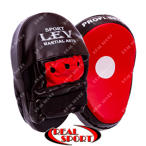 Лапи для боксу вигнуті Lev Sport LV-0625, фото 1