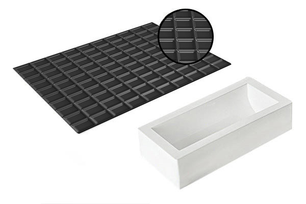 KIT BUCHE TABLETTE Набір форм для десерту BUCHE TABLETTE 1300 мл (250х90 мм) форма+килимок