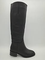 Чорні шкіряні зимові чоботи. Erisses. Маленькі розміри (33).