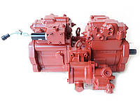 Насос гидравлический в сборе с PTO Kawasaki K3V63DTP (F=14T/R=13T) 20/925753 20/925516 333/J2892 PUMP ASSY