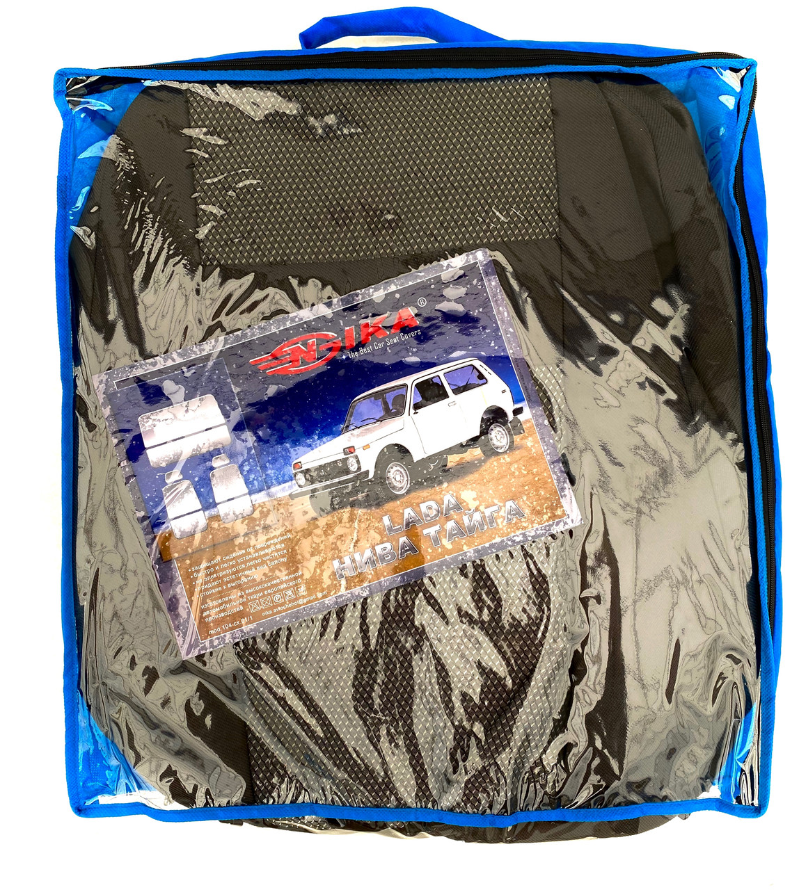 Автомобільні чохли ВАЗ Нива Тайга Лада MAX Авточохли на сидіння Нива Тайга Lada Niva Taiga Nika, фото 1