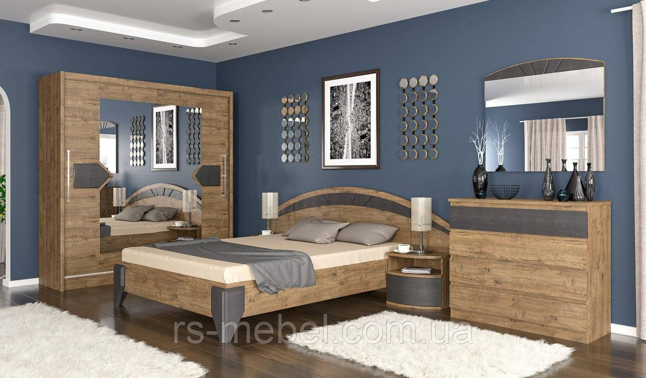 Модульна спальня "Аляска", дуб-апріл (Мебель-Сервіс), фото 1