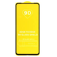 Захисне скло FULL GLUE 9H Realme 6 повна проклейка, чорне