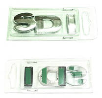 Емблема - напис "SDI" на багажник (хром) 73х26мм (блістер)