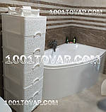 Комод пластиковий білий Ажур, на 6 ящиків. Efe (Ефе) Україна, фото 6