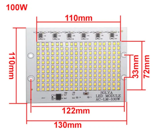 Smart IC SMD LED 90-100w 3000K Світлодіодна збірка + Драйвер