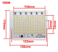 Smart IC SMD LED 90-100w 3000K Светодиодная сборка + Драйвер