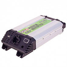 Перетворювач напруги PULSO 12V-220V/800W/USB-5VDC2.0A/мод.хвиля/клеми (IMU-820), (Vitol)
