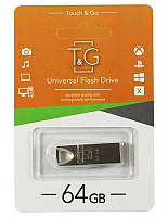 Флеш-накопитель Usb 64Gb T&G 117 Metal series Silver