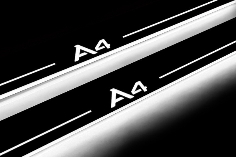 Накладки на пороги для Audi A4 B8 (2008-2015), фото 1