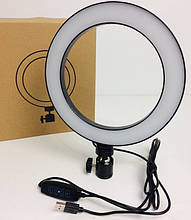 Кільцева LED лампа (карт.коробка), (без креп.тел.) (керівн.на проводі) USB (20см) (20 шт/ящ)