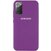 Silicone Cover Чехол для Samsung Galaxy Note 20 Фиолетовый / Grape