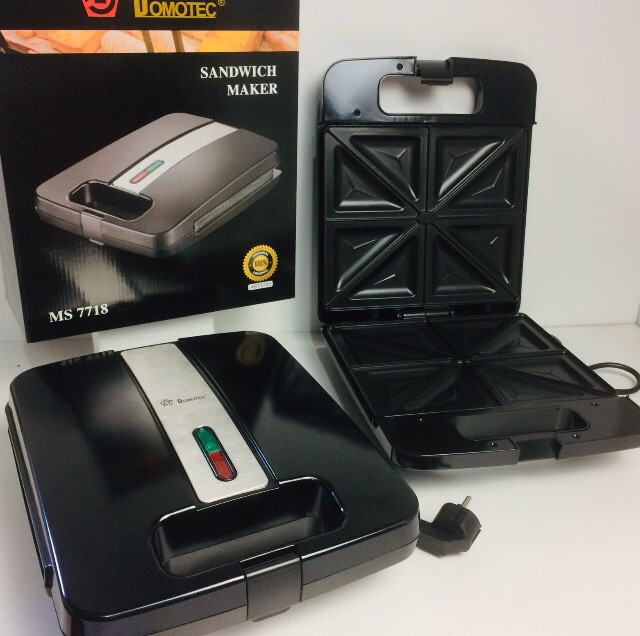 Сендвічниця Domotec MS 7718/ 6745 4 скибочки (6 шт./ясть), фото 1